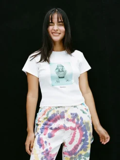 Réalisation Par Tees|Tops^Hunky Dory Baby Tee - White
