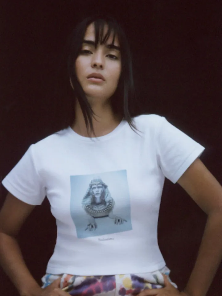 Réalisation Par Tees|Tops^Hunky Dory Baby Tee - White
