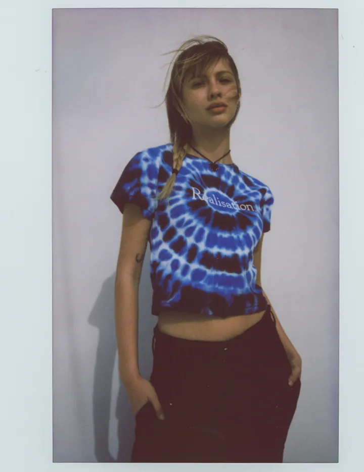 Réalisation Par Tees|Tops^Réal Tie Dye Logo Tee - Lagoon