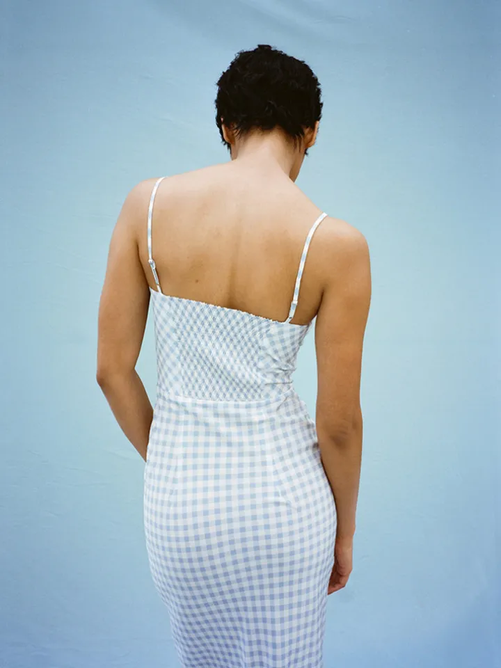 Réalisation Par Dresses^The Elsa - Blue Gingham BlueGingham