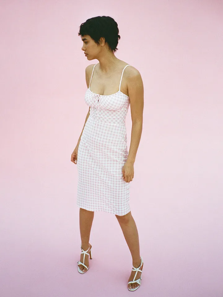 Réalisation Par Dresses^The Elsa - Pink Gingham PinkGingham