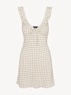 Réalisation Par Dresses^The Hazel - Tan Gingham TanGingham