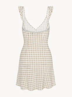 Réalisation Par Dresses^The Hazel - Tan Gingham TanGingham