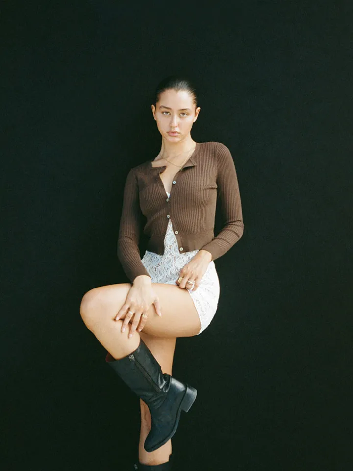 Réalisation Par Knitwear|Tops^The Winona Cardigan - Chocolate