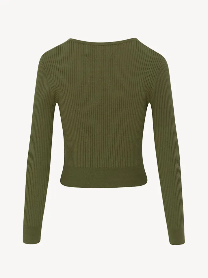 Réalisation Par Knitwear|Tops^The Winona Cardigan - Olive
