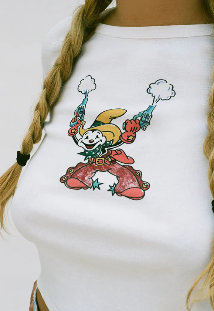 Réalisation Par Tees|Tops^Yee Ha! Long Sleeve Tee - White